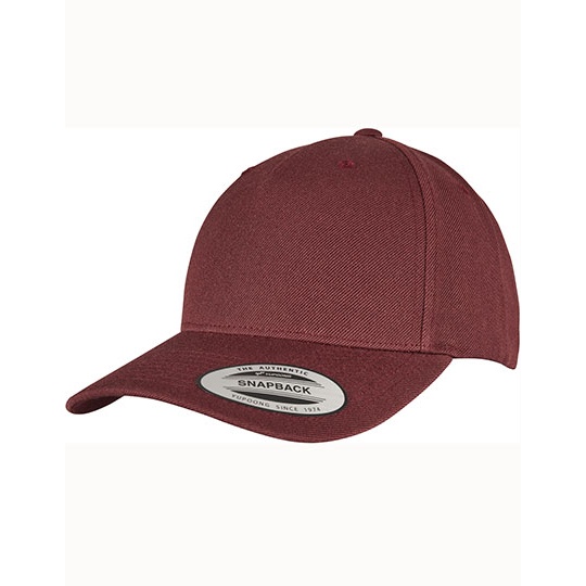 Czapka 5-panelowa Akrylowo-welniana FX5789M - Maroon