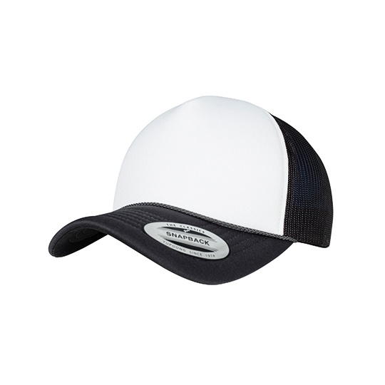 Czapka Trucker z Pianki i Siateczki FX6005FC - Black & White