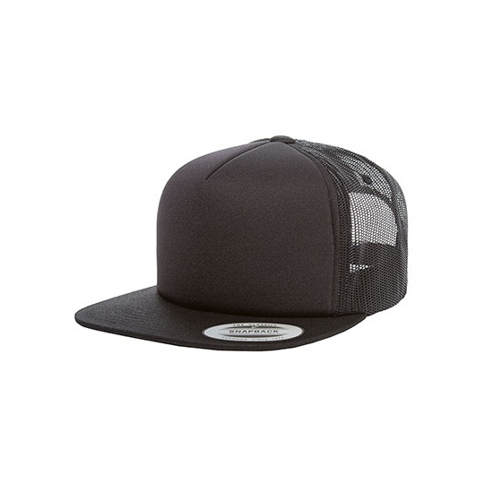 Czapka truckerka z piankowym panelem FX6005FF - Black
