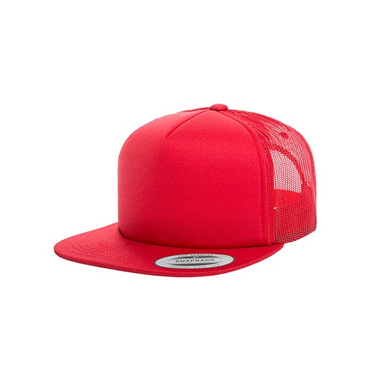 Czapka truckerka z piankowym panelem FX6005FF - Red
