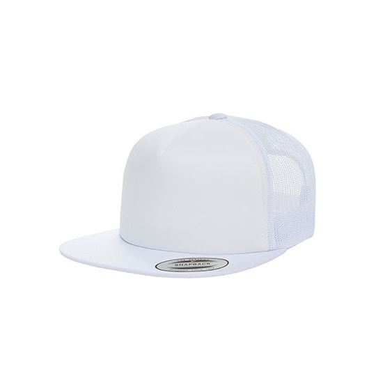 Czapka truckerka z piankowym panelem FX6005FF - White