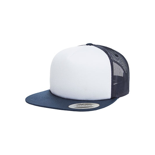 Czapka Truckerka Piankowy Front FX6005FW - Navy & White & Navy