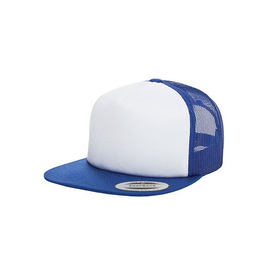 Czapka Truckerka Piankowy Front FX6005FW - Royal & White & Royal