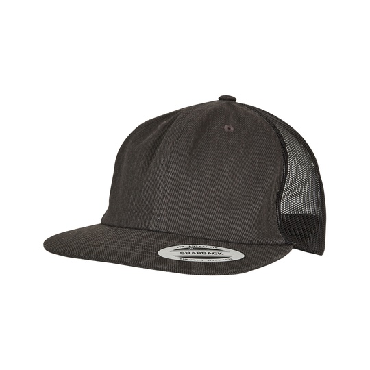 Czapka truckerka dżinsowa FX6006DT - Black Raw