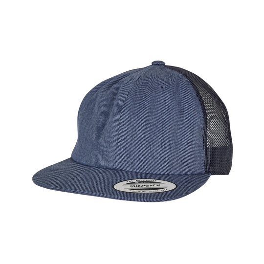 Czapka truckerka dzinsowa FX6006DT - Blue Raw