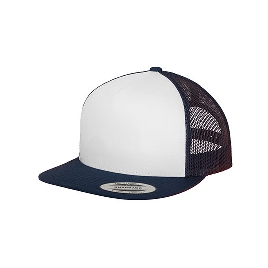 Czapka Trucker Bawelniano Poliestrowa FX6006W - Navy & White & Navy