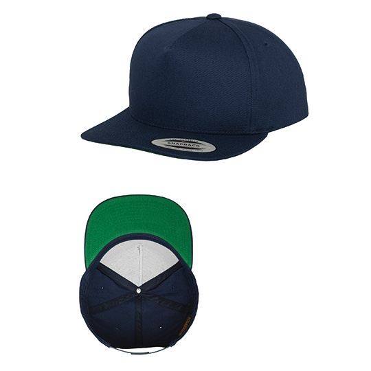 Czapka 5-panelowa snapback Bawelniana FX6007 - Navy