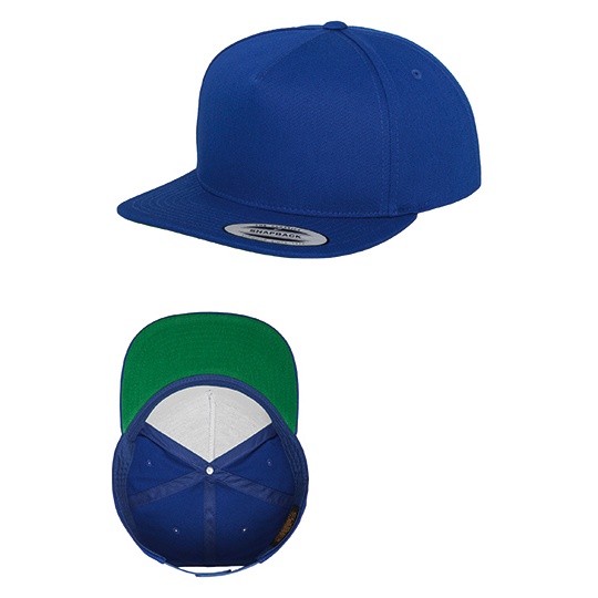 Czapka 5-panelowa snapback Bawelniana FX6007 - Royal