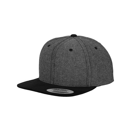 Czapka snapback zamszowy daszek FX6089CH - Black