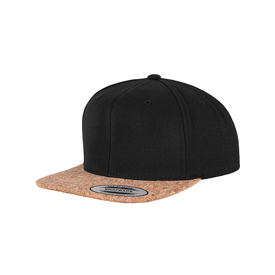 Czapka snapback z korkowym daszkiem FX6089CO - Black