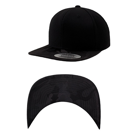 Czapka snapback moro FX6089CV - Black & Black Camo