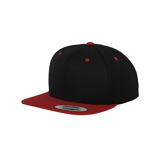 Czapka snapback dwukolorowa FX6089MT - Black & Red