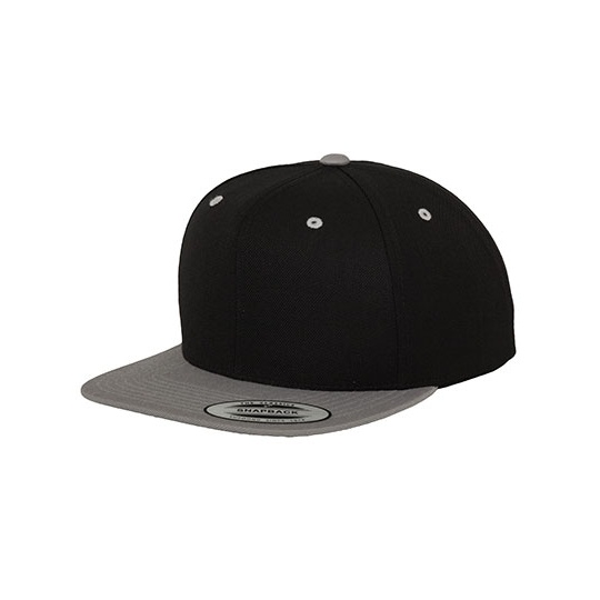 Czapka snapback dwukolorowa FX6089MT - Black & Silver