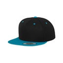 Czapka snapback dwukolorowa FX6089MT - Black & Teal