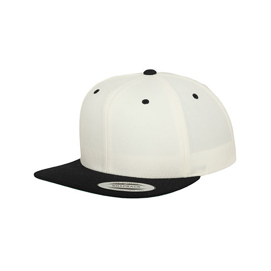 Czapka snapback dwukolorowa FX6089MT - Natural & Black