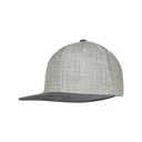 Cetkowana czapka snapback z plaskim daszkiem FX6089VM - Grey