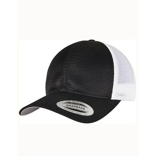 Czapka Dwukolorowa Siateczkowa Oddychajaca FX6360T - Black & White