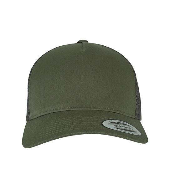 Czapka Trucker 5 Panelowa Bawelniana FX6506 - Chocolate Chip & Greyish Brown