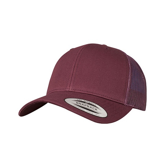 Czapka Truckerka Bawelniana FX6606 - Maroon