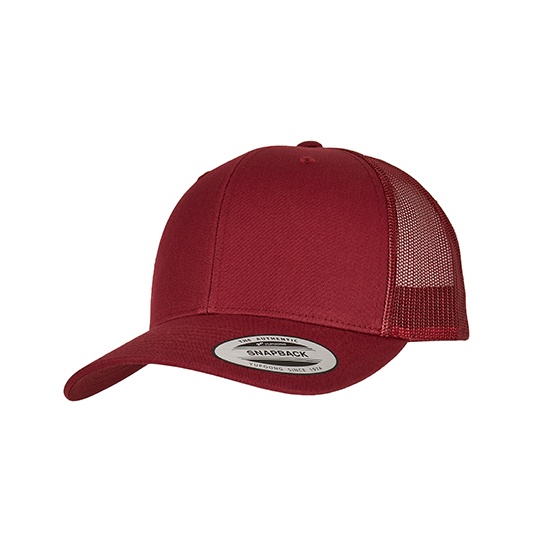 Czapka Truckerka Bawelniana FX6606 - Cranberry