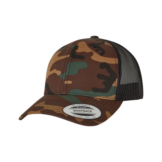 Czapka Trucker Moro Snapback FX6606CA - Camo & Black