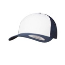 Czapka Trucker Usztywniony Przod FX6606CF - Navy & White & Navy