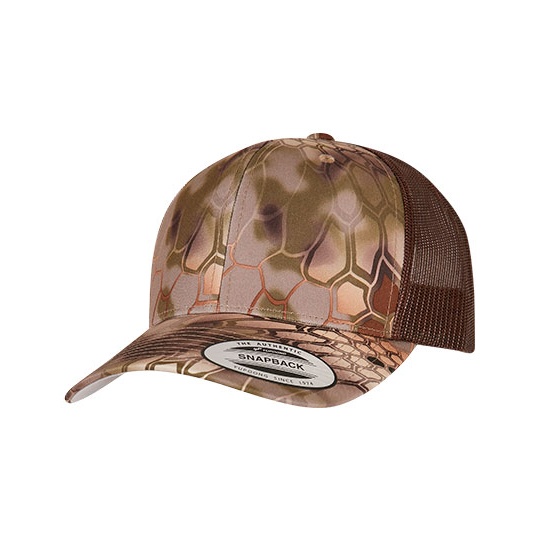 Czapka trucker z siatka i zakrzywionym daszkiem FX6606KR - Highlander