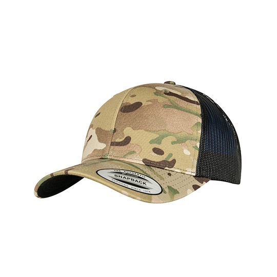 Czapka trucker moro z siateczką snapback FX6606MC - Multicam