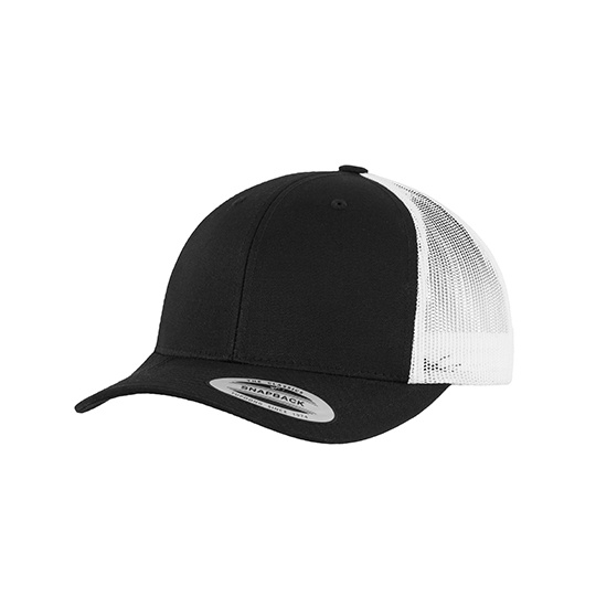 Czapka Trucker Siatkowa FX6606T - Black & White