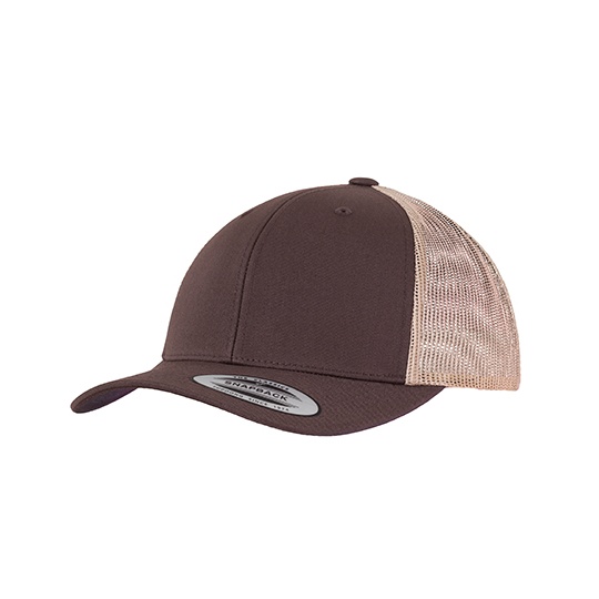 Czapka Trucker Siatkowa FX6606T - Brown & Khaki