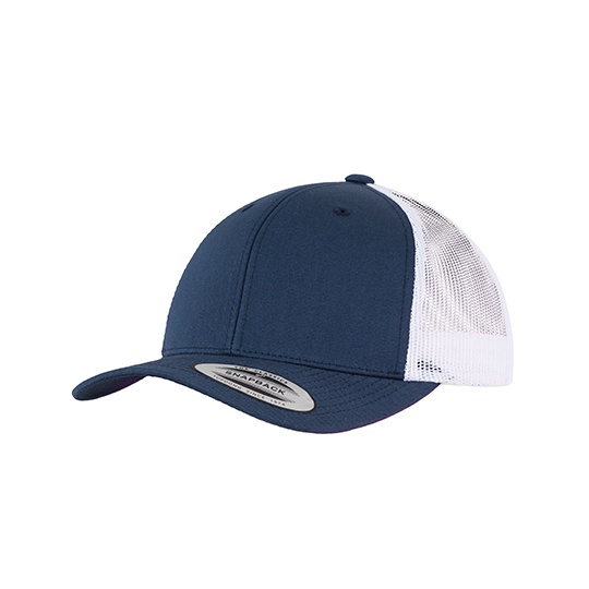 Czapka trucker dwukolorowa FX6606T - Navy & White