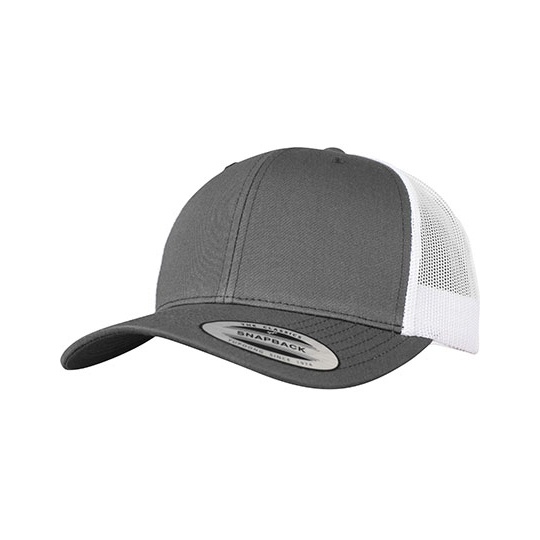 Czapka Trucker Siatkowa FX6606T - Dark Grey & White