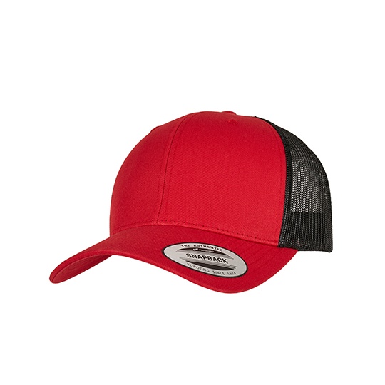 Czapka Trucker Siatkowa FX6606T - Red & Black