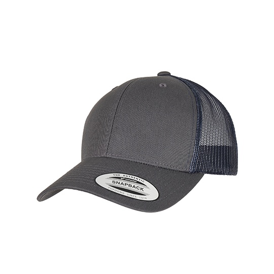 Czapka Trucker Siatkowa FX6606T - Charcoal & Black
