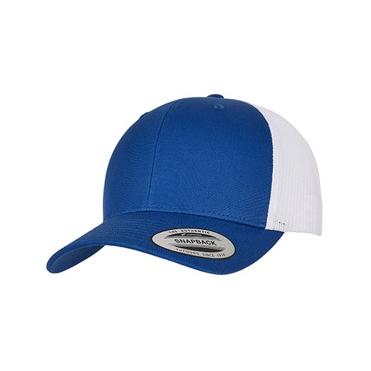 Czapka Trucker Siatkowa FX6606T - Royal & White