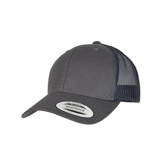 Czapka trucker FX6606T - Charcoal & Navy