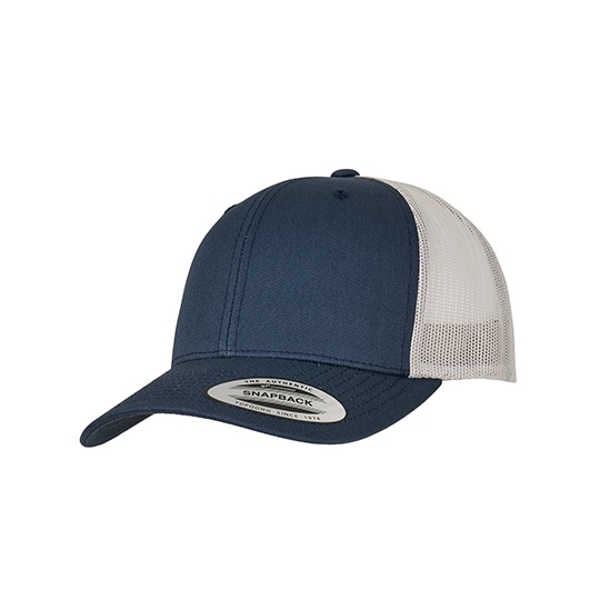 Czapka Trucker Siatkowa FX6606T - Navy & Silver
