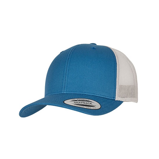 Czapka Trucker Siatkowa FX6606T - Steel Blue & Silver