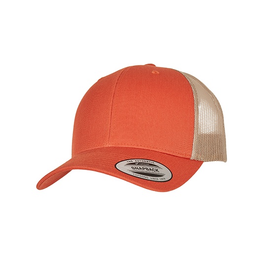 Czapka Trucker Siatkowa FX6606T - Rustic Orange & Khaki