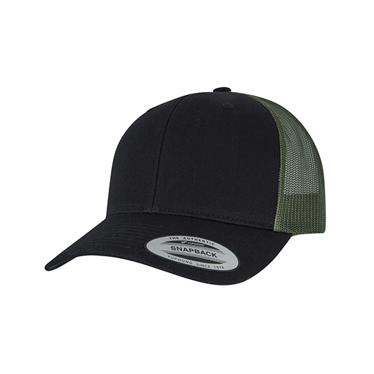 Czapka trucker FX6606T - Black & Loden