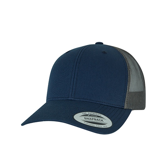 Czapka Trucker Siatkowa FX6606T - Navy & Greyish Brown