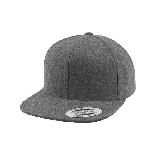 Wełniana czapka snapback FX6689M - Dark Grey