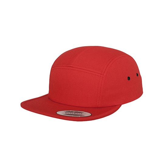 Czapka 5-panelowa Bawelniana FX7005 - Red