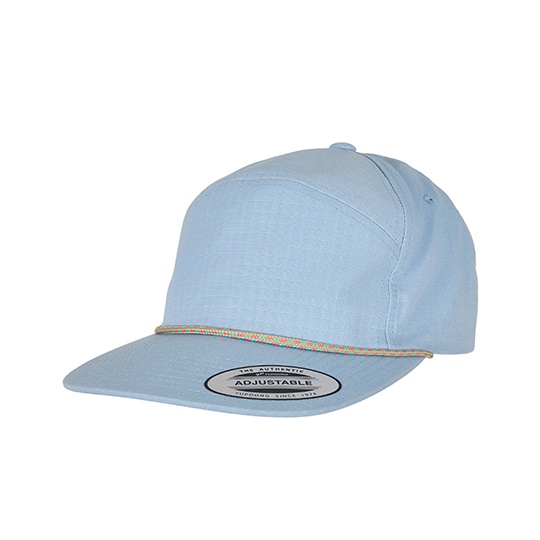 Czapka z daszkiem z pleciona tasma FX7005CB - Light Blue