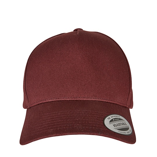 Czapka 5-panelowa Bawelniana FX7707 - Burgundy