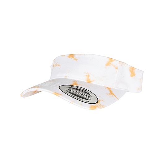 Czapka z daszkiem batik z regulacja FX8888BD - Orange-White