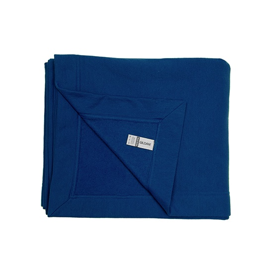 Gruby koc polarowy G18900 - Navy