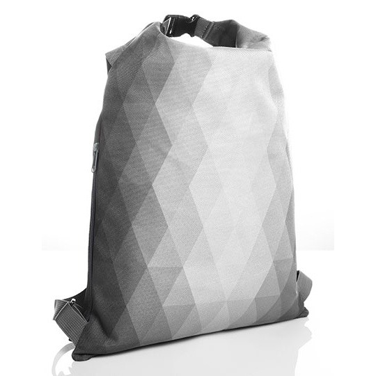 Plecak Lekki Poliester Diamentowy Wzor 12L HF15000 - Light Grey