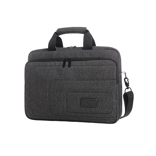 Torba biznesowa na laptopa HF16050 - Black & Grey-Sprinkle
