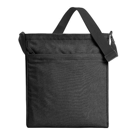 Torba na ramie z kieszenia HF16077 - Black-Sprinkle